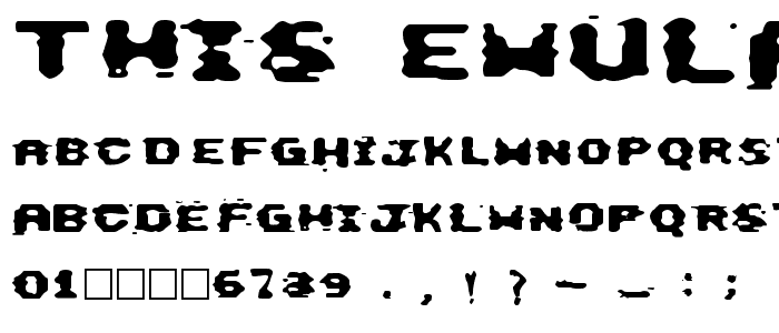 This Emulation font